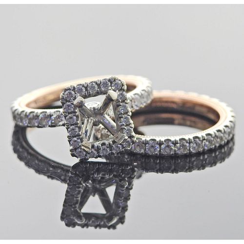 Verragio 14k Gold Diamond Engagement Wedding Ring Setting