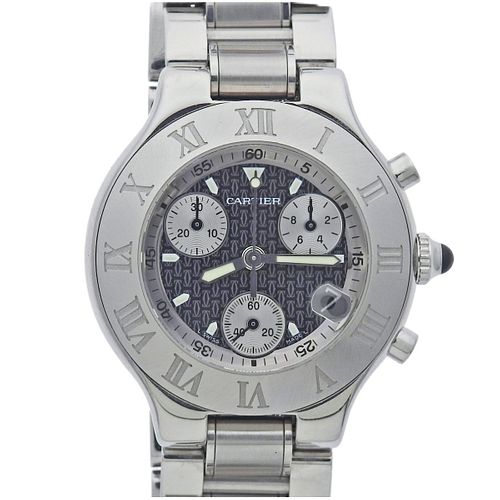 Cartier Chronoscaph Stainless Steel Quartz Watch W10172T2