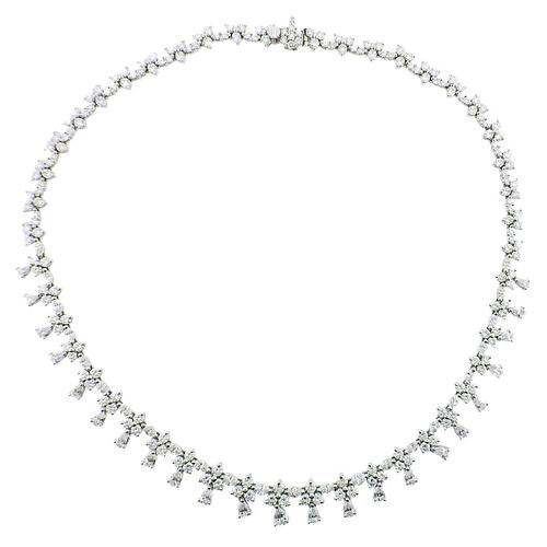 Platinum 19.78ctw Diamond Necklace