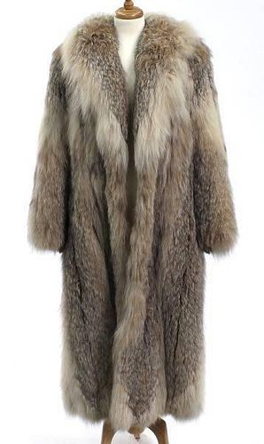 Vintage long haired lynx full length coat.