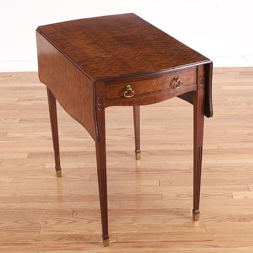 George III style inlaid pembroke table