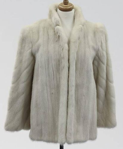 Vintage white mink fur jacket