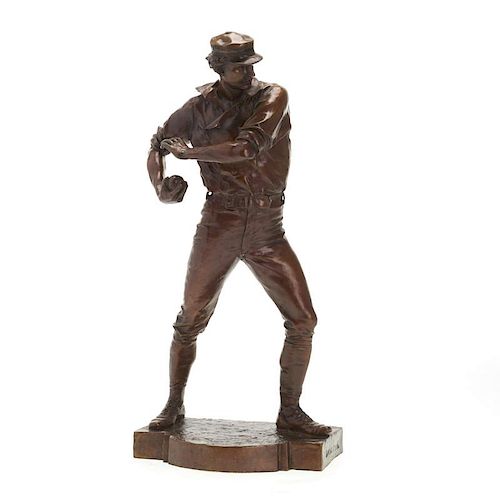 Douglas Tilden, limited ed. bronze sculpture