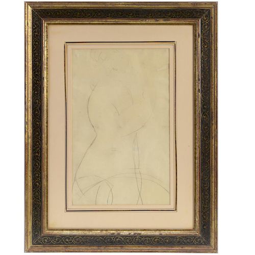 Attr. to Amedeo Modigliani, drawing