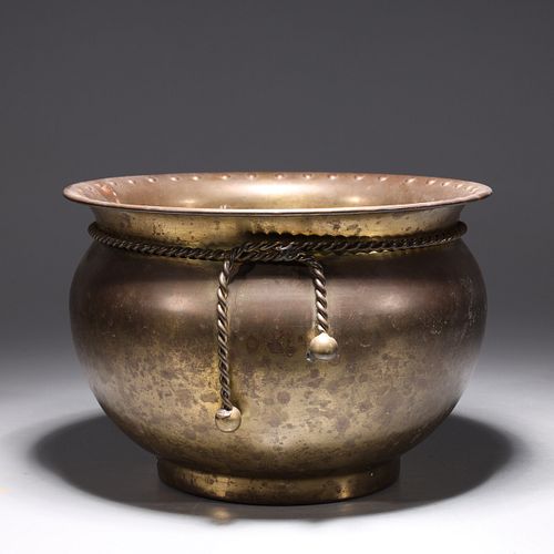 Antique Indian Gilt Bronze Vessel