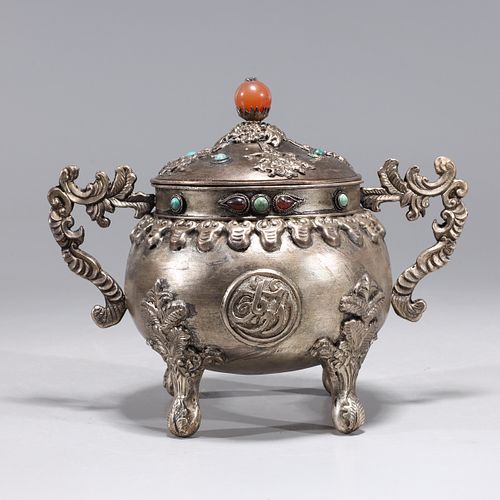 Chinese Metal Covered Censer