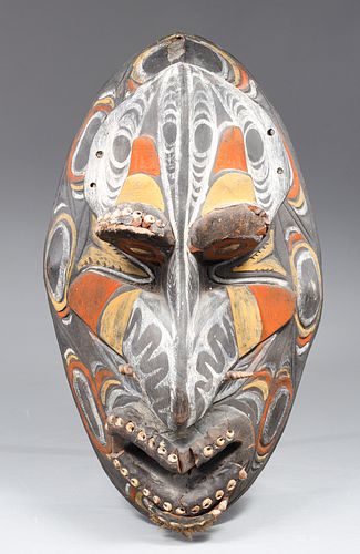 Carved New Guinea Dance Mask
