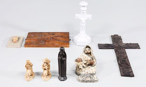 Group of Eight Catholic Iconography Collection