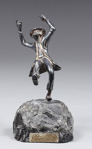 Sterling Silver Sculpture Yaacov Heller (b.1941) Jerusalem