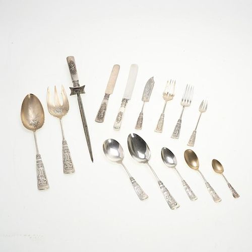 Gorham Fontainebleau silver flatware set