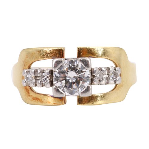 0.65 cts Diamond 18k Gold Ring
