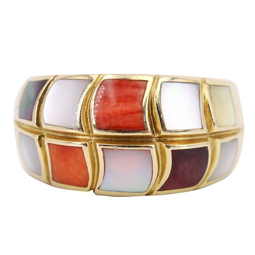 Mother of Pearl 14k Gold Ring