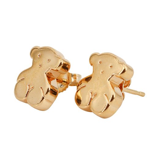 Tous medium Bear 18K Yellow Gold Earrings Studs