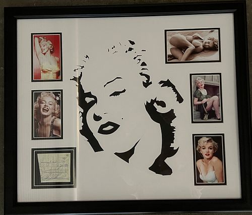 Marilyn Monroe original signature collage. GFA authenticated