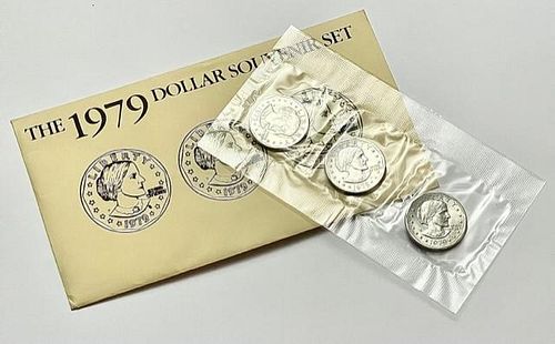 1979 Susan B. Anthony Dollar (3-Coin) Souvenir Set