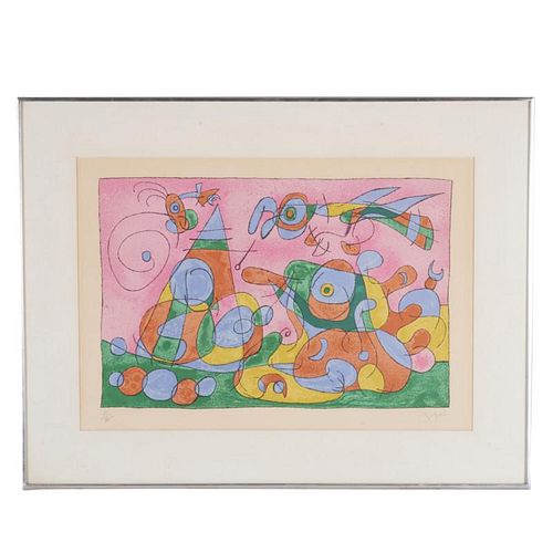 Joan Miro, signed lithograph