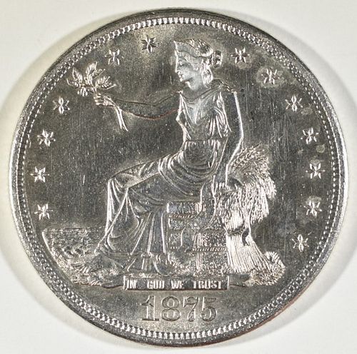 1875-S TRADE DOLLAR  CH BU