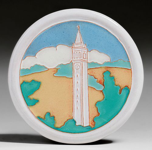 California FaienceÂ UC Berkeley Campanile Tile c1920s