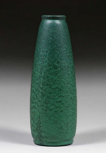 Merrimac Pottery Matte Green Vase c1905