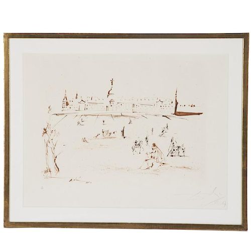 Salvador Dali, etching