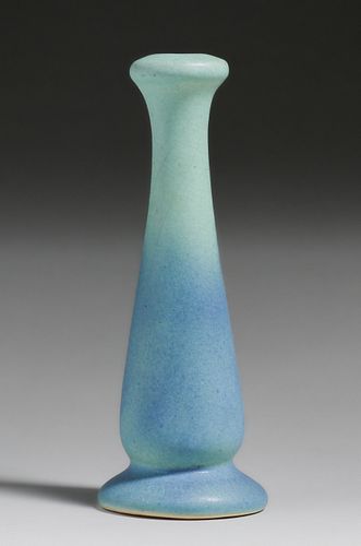 Van Briggle Turquoise Blue Candlestick c1920s