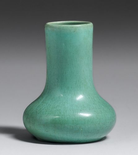 Clifton Pottery #115 Matte Green Vase 1906