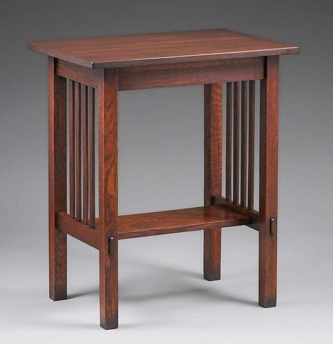 Grand Rapids Spindled Side Table c1910