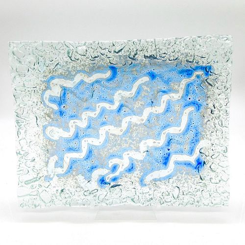 Mid Century Modern Art Glass Tray