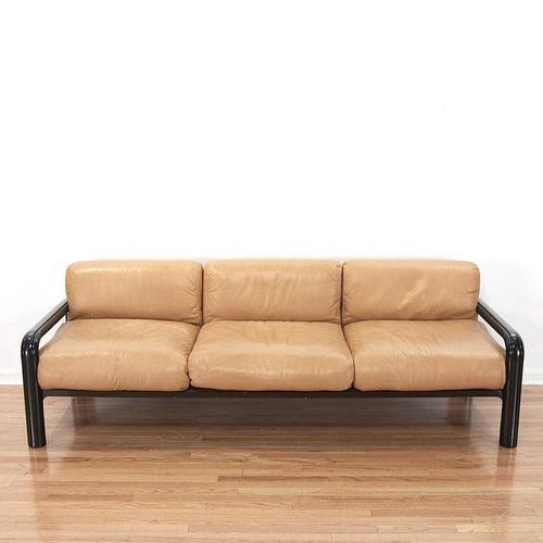 Gae Aulenti for knoll leather sofa