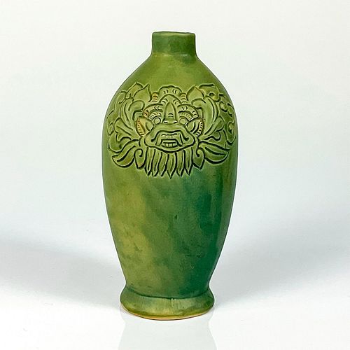 Vintage Chinese Ceramic Bud Vase, Dragon in Lotus