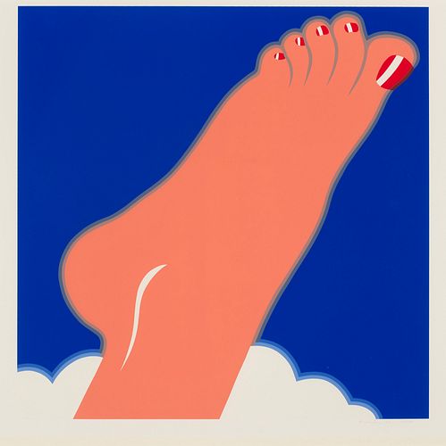 Tom Wesselmann Seascape (Foot), from: Edition 68. 1968. Farbserigraphie auf leichtem Velinkarton. 45,8 x 45,8 cm (61 x 59,8 cm). Signiert, datiert und