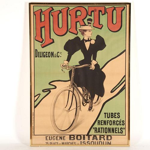 Hurtu Cycles French advertising poster