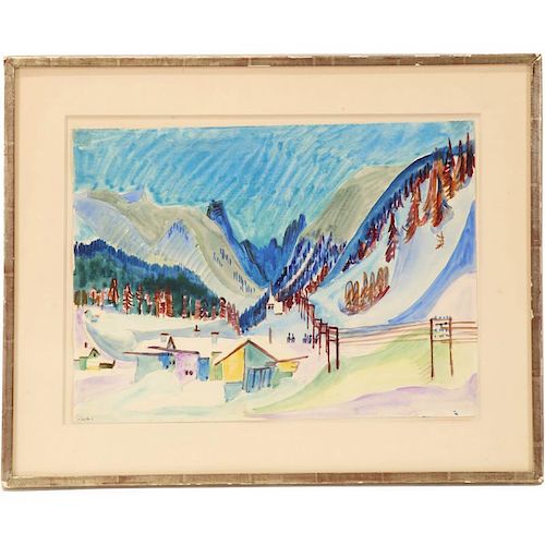Ernst Ludwig Kirchner, watercolor painting