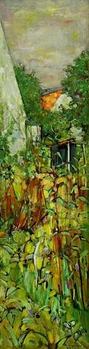 VIGNOLES, Andre. Oil on Canvas. Garden Landscape