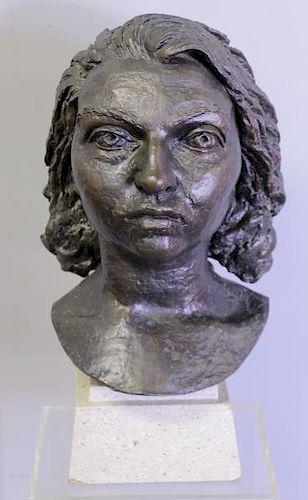 EPSTEIN, Jacob. Bronze "Germaine Bras".