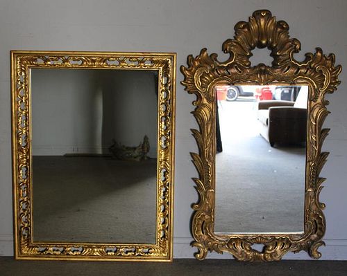 Lot of 2 Decorative Wall Mirrors to Inc a Large