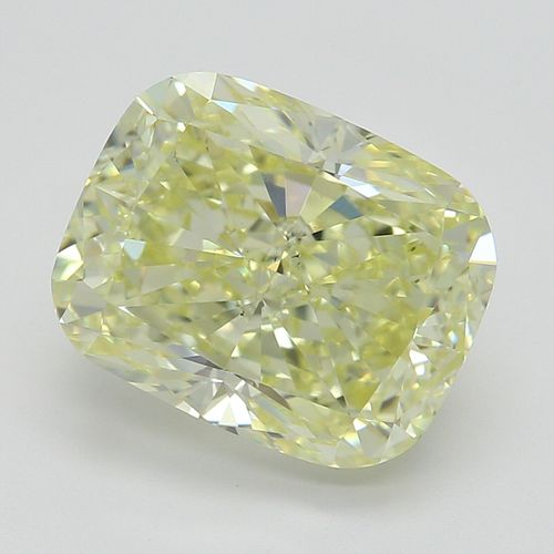 3.03 ct, Natural Fancy Light Yellow Even Color, VS2, Cushion cut Diamond (GIA Graded), Appraised Value: $51,400 