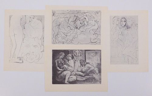 Pablo Picasso: Four offset lithographs