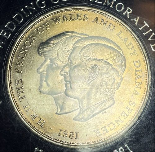 1981 Royal Wedding Commemorative Crown .925 Silver