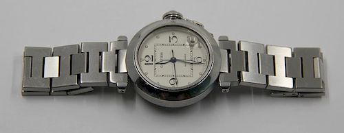 JEWELRY. Ladies Pasha de Cartier Wrist Watch.