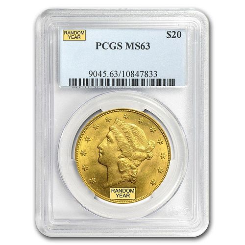 Ten (10) $20 Gold Liberty Head PCGS/ NGC MS63