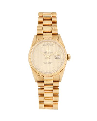 A Rolex "President" gold wristwatch