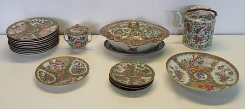 Large Grouping of Assorted Rose Medallion