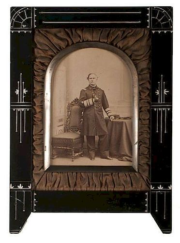 Three Framed Albumen Cabinet Cards of Admiral Farragut 