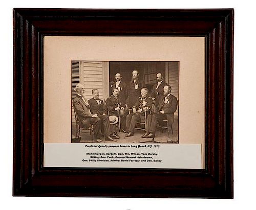 Pach Brothers, Photograph of Eight Union Commanders at Long Branch, New Jersey, Including Admiral Farragut 