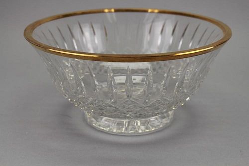 Wedgwood Glass Bowl W/ Gilt Rim