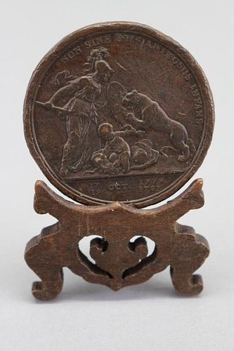 Antique American Coin on Stand