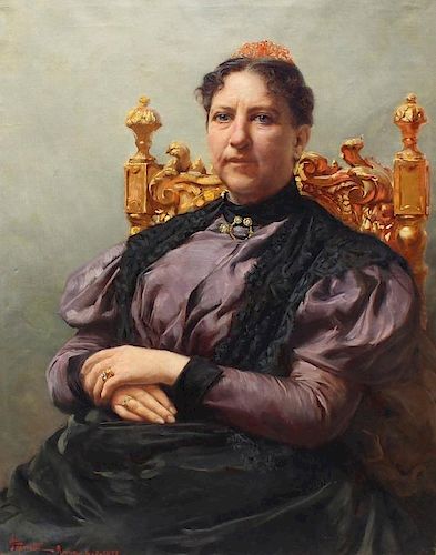 Edgardo Saporetti(1865 - 1909) Margherita of Savoy