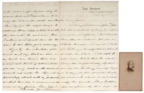Civil War Fleet Surgeon, James C. Palmer, CDV, Plus Correspondence with his Wife 