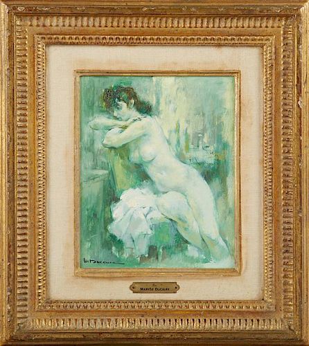 Maryse Ducaire Roque (1911-1992, French), "Nude Wo